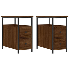 Nachtkastjes 2 St 30X60X60 Cm Bewerkt Hout Bruin Eikenkleur