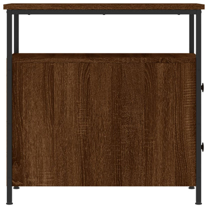 Nachtkastjes 2 St 30X60X60 Cm Bewerkt Hout Bruin Eikenkleur