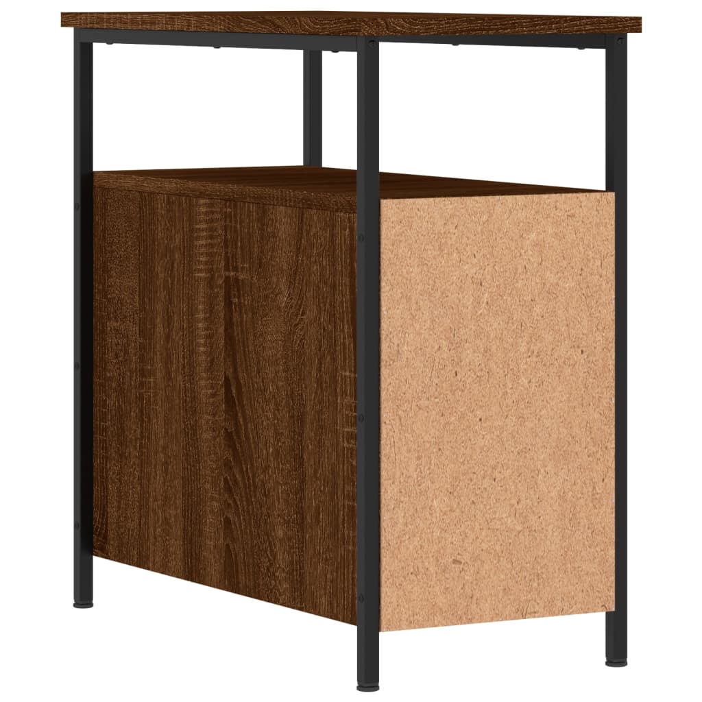 Nachtkastjes 2 St 30X60X60 Cm Bewerkt Hout Bruin Eikenkleur