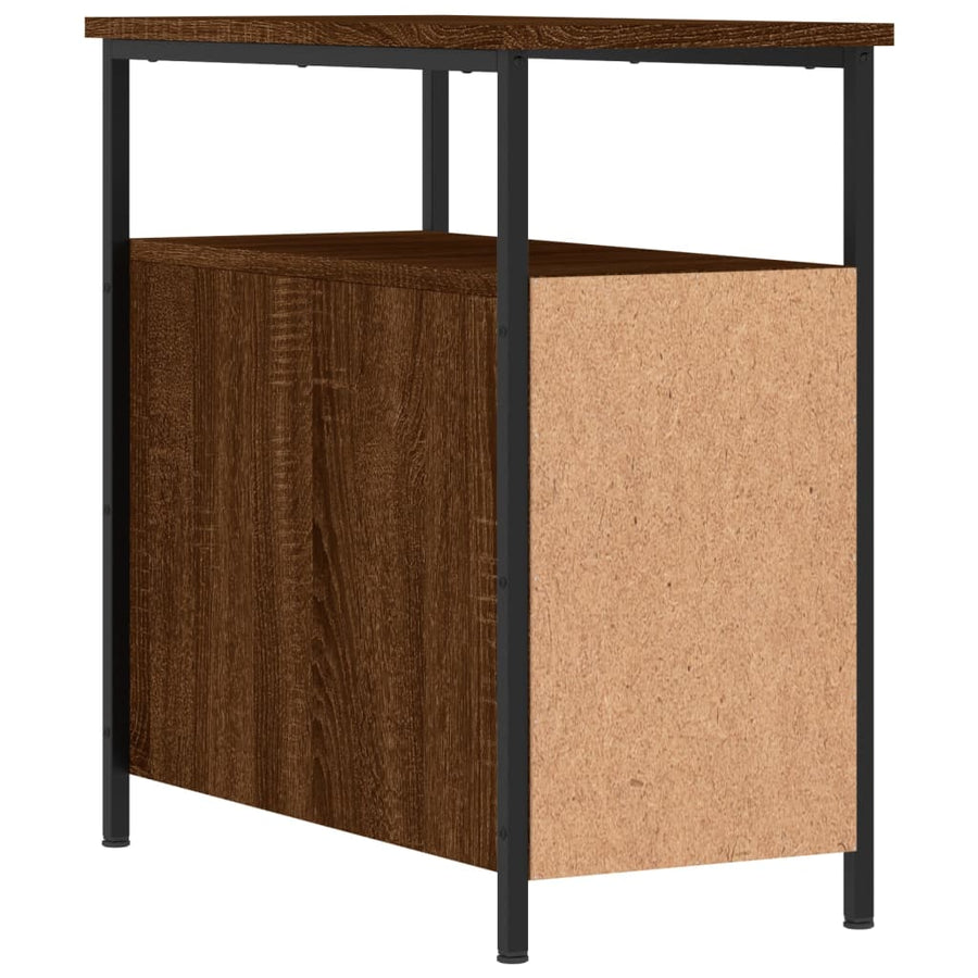 Nachtkastjes 2 St 30X60X60 Cm Bewerkt Hout Bruin Eikenkleur