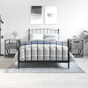 Nachtkastjes 2 st 40x42x55 cm bewerkt hout grijs