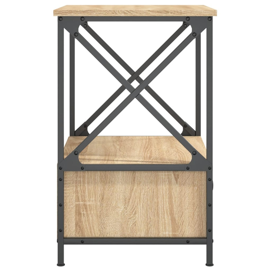 Nachtkastjes 50X41X65 Cm Bewerkt Hout Kleurig 2 Sonoma eiken