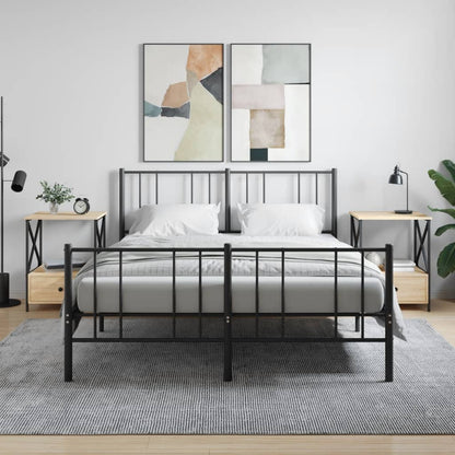 Nachtkastjes 50X41X65 Cm Bewerkt Hout Kleurig 2 Sonoma eiken