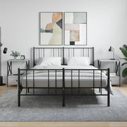 Nachtkastjes 2 st 50x41x65 cm bewerkt hout grijs