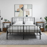 Nachtkastjes 2 st 50x41x65 cm bewerkt hout bruin