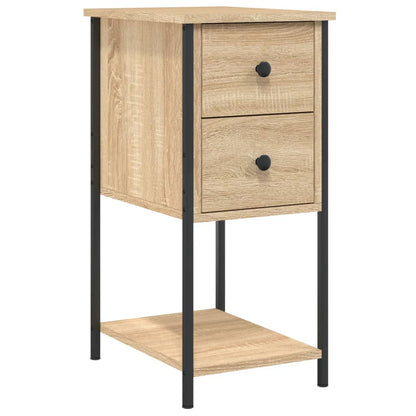 Nachtkastje 32X42X70 Cm Bewerkt Hout Sonoma Eikenkleurig