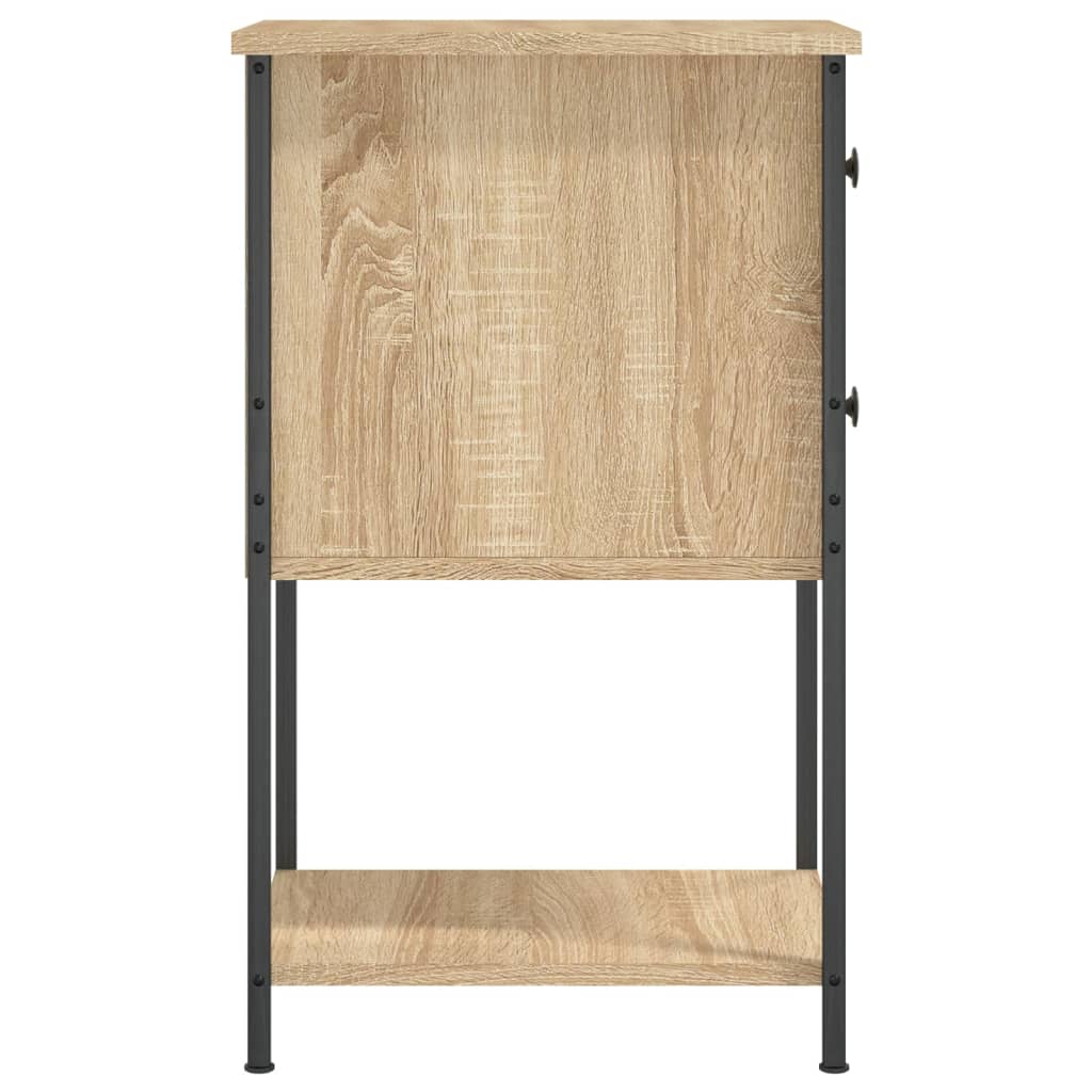 Nachtkastje 32X42X70 Cm Bewerkt Hout Sonoma Eikenkleurig