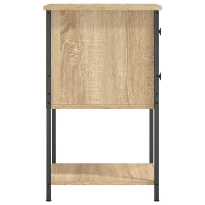 Nachtkastje 32X42X70 Cm Bewerkt Hout Sonoma Eikenkleurig