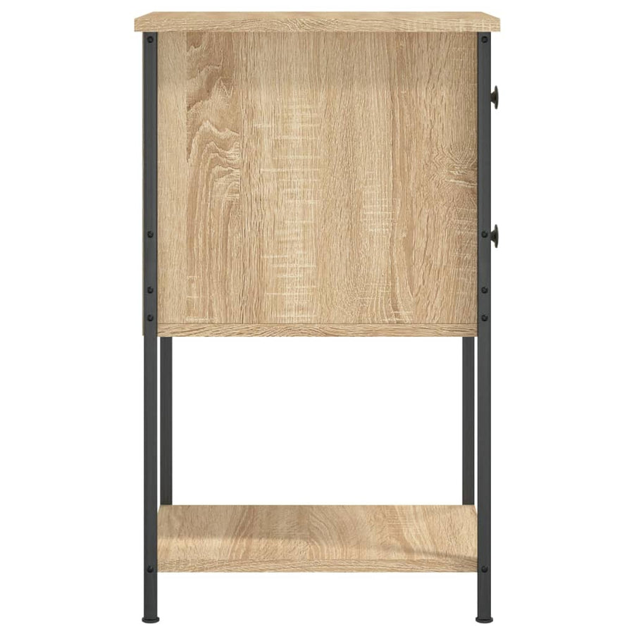 Nachtkastje 32X42X70 Cm Bewerkt Hout Sonoma Eikenkleurig