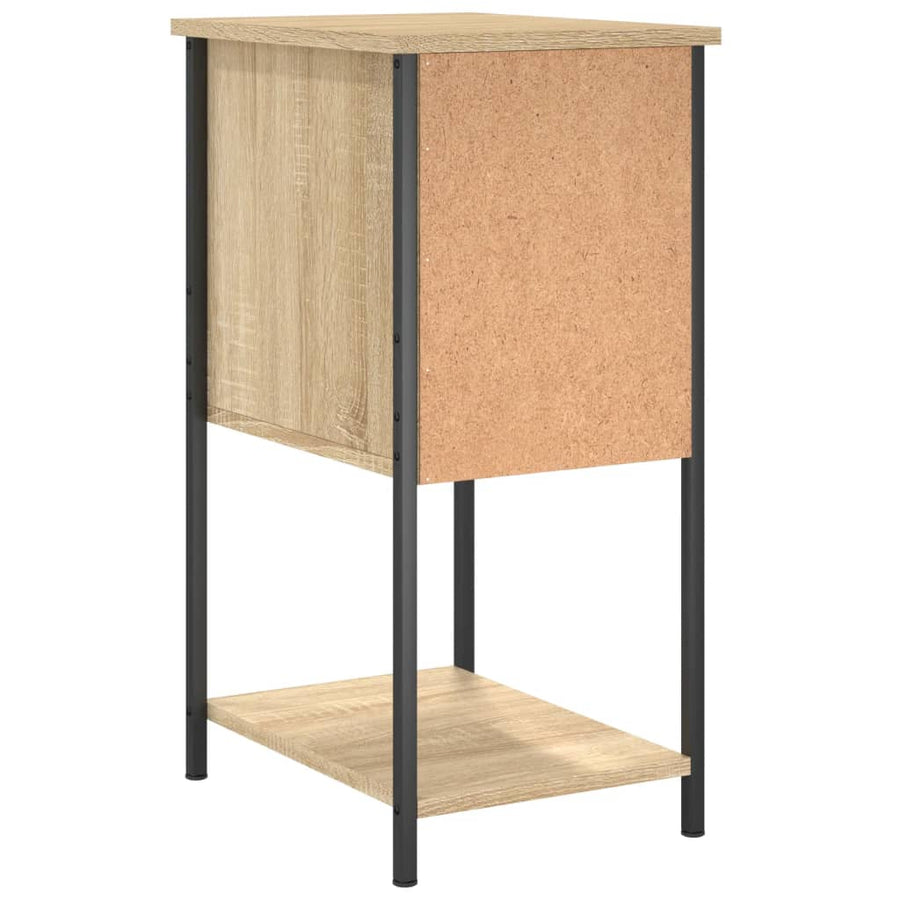 Nachtkastje 32X42X70 Cm Bewerkt Hout Sonoma Eikenkleurig
