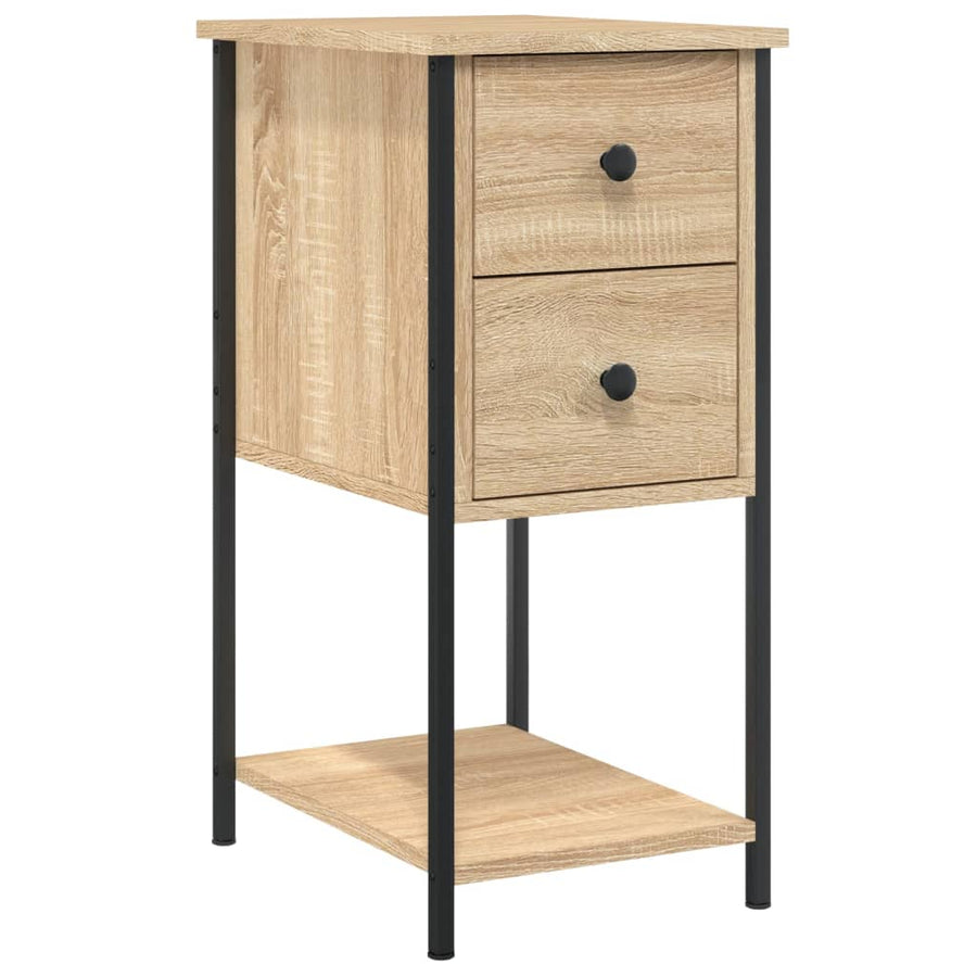 Nachtkastjes 32X42X70 Cm Bewerkt Hout Kleurig Sonoma eiken