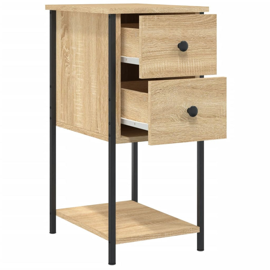 Nachtkastjes 32X42X70 Cm Bewerkt Hout Kleurig Sonoma eiken