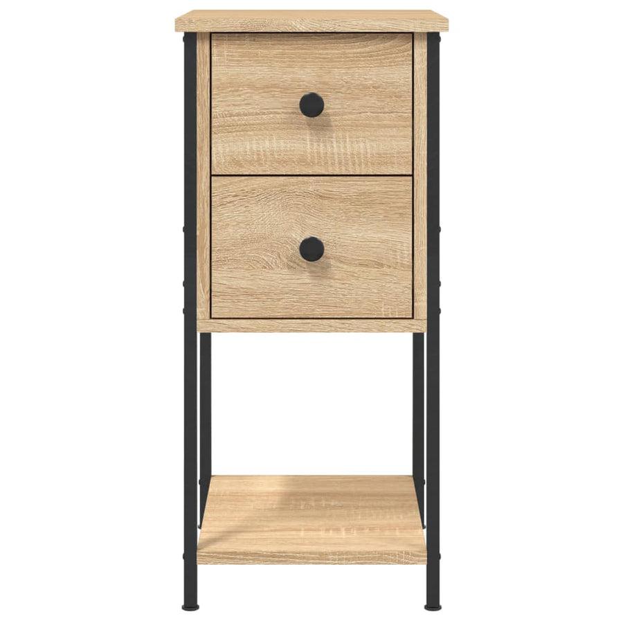 Nachtkastjes 32X42X70 Cm Bewerkt Hout Kleurig Sonoma eiken