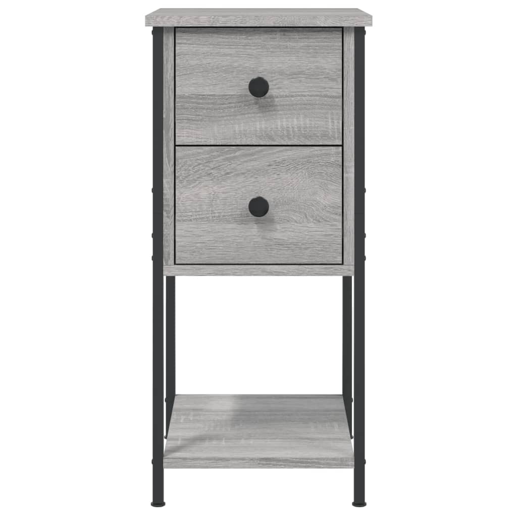 Nachtkastjes 32X42X70 Cm Bewerkt Hout Eiken Grijs sonoma