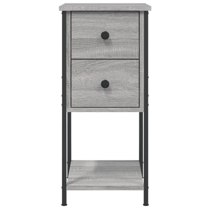 Nachtkastjes 32X42X70 Cm Bewerkt Hout Eiken Grijs sonoma