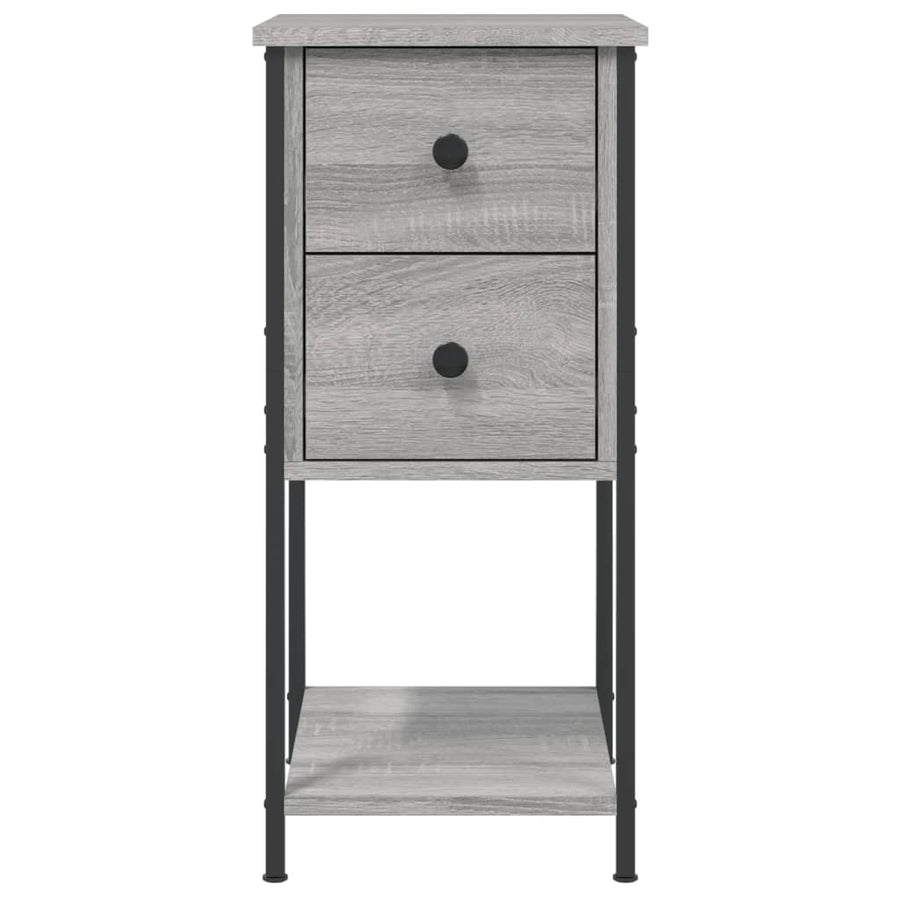 Nachtkastjes 32X42X70 Cm Bewerkt Hout Eiken Grijs sonoma