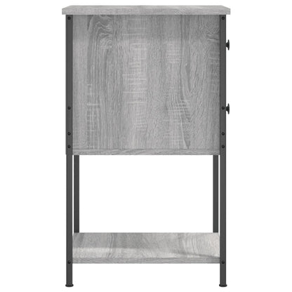 Nachtkastjes 32X42X70 Cm Bewerkt Hout Eiken Grijs sonoma