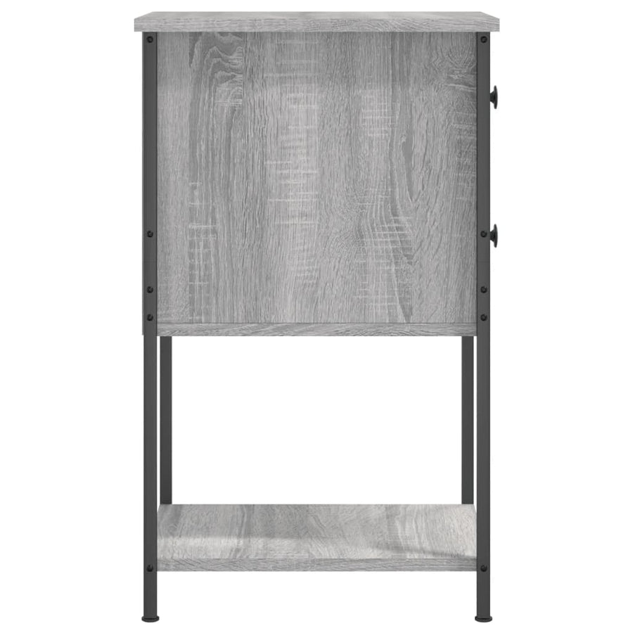 Nachtkastjes 32X42X70 Cm Bewerkt Hout Eiken Grijs sonoma
