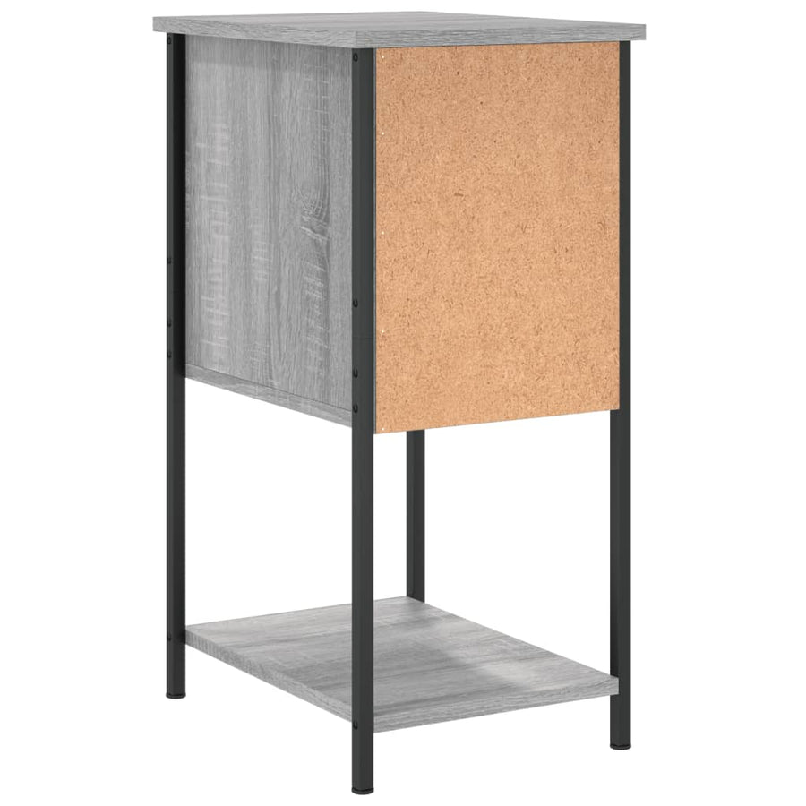 Nachtkastjes 32X42X70 Cm Bewerkt Hout Eiken Grijs sonoma