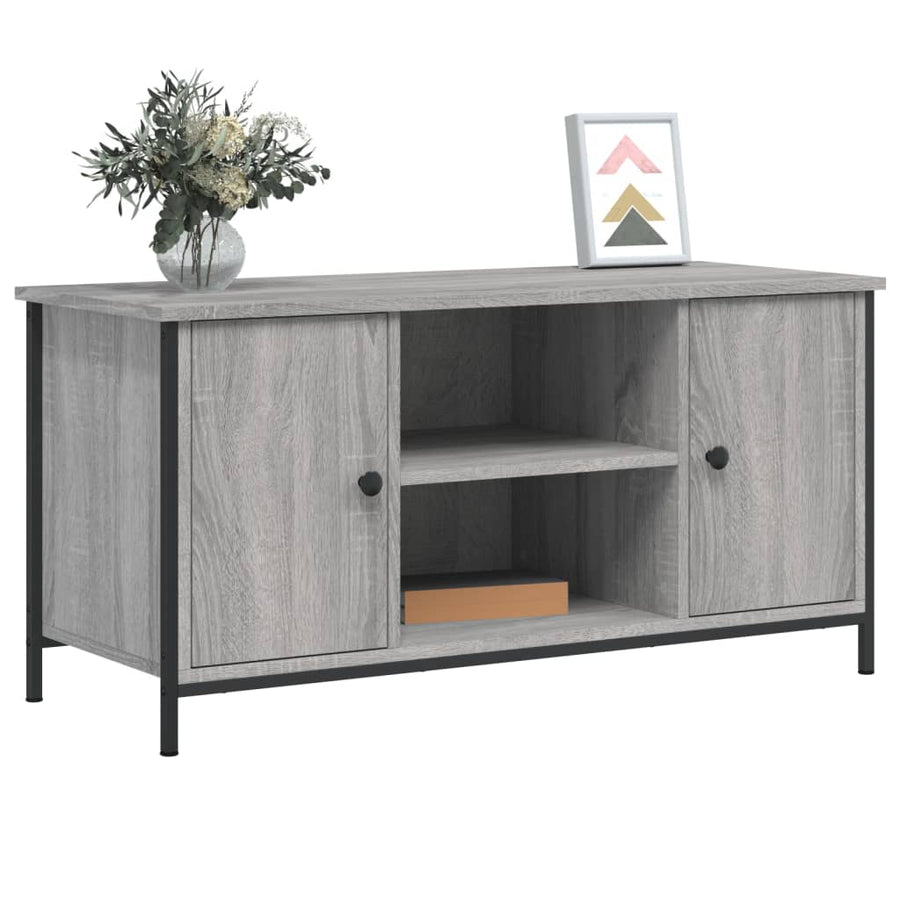 Tv-Meubel 00X40X50 Cm Bewerkt Hout Eikenkleurig Grijs sonoma