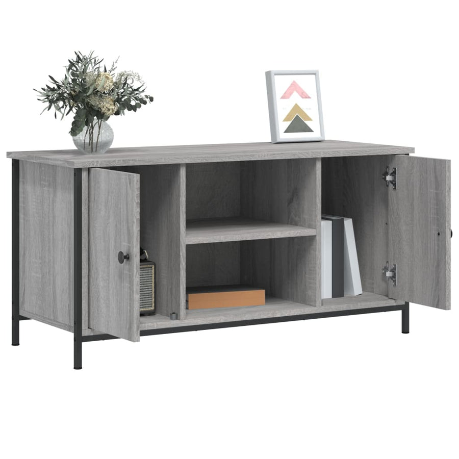 Tv-Meubel 00X40X50 Cm Bewerkt Hout Eikenkleurig Grijs sonoma