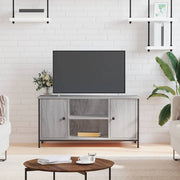 Tv-meubel 100x40x50 cm bewerkt hout grijs