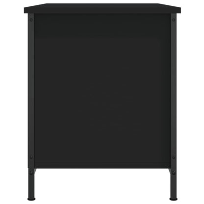 Tv-Meubel 80X40X50 Cm Bewerkt Hout Zwart
