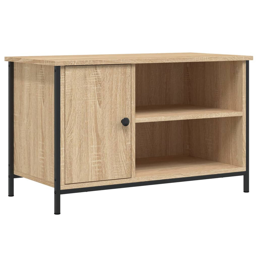 Tv-Meubel 80X40X50 Cm Bewerkt Hout Kleurig Sonoma eiken