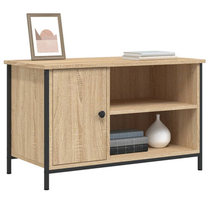 Tv-Meubel 80X40X50 Cm Bewerkt Hout Kleurig Sonoma eiken