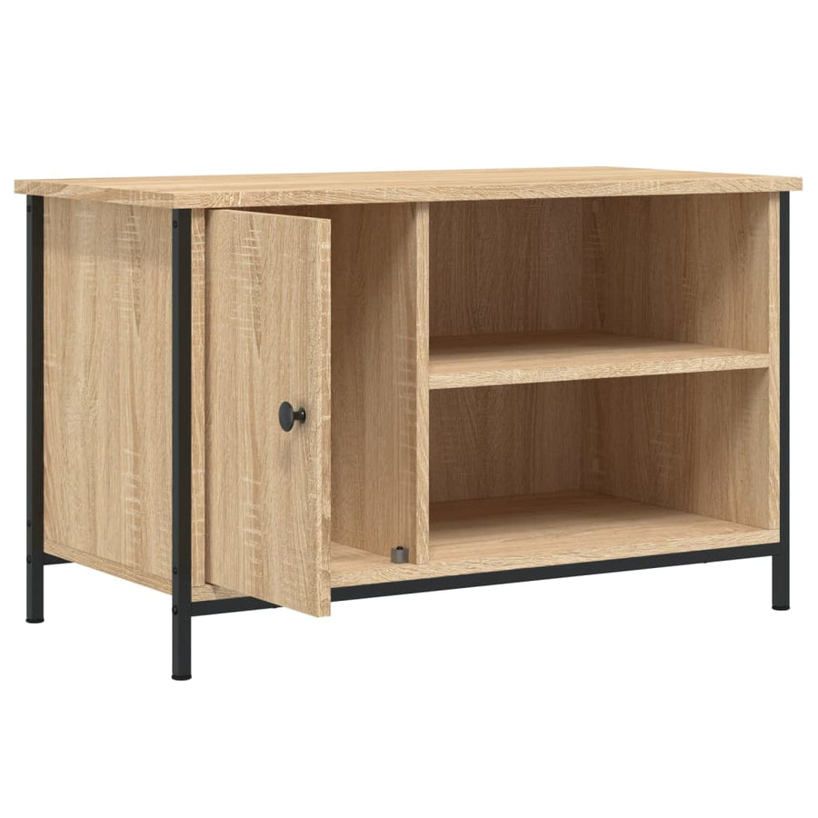 Tv-Meubel 80X40X50 Cm Bewerkt Hout Kleurig Sonoma eiken