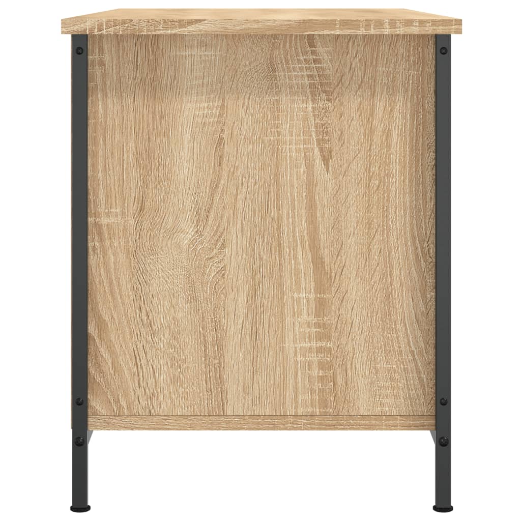 Tv-Meubel 80X40X50 Cm Bewerkt Hout Kleurig Sonoma eiken