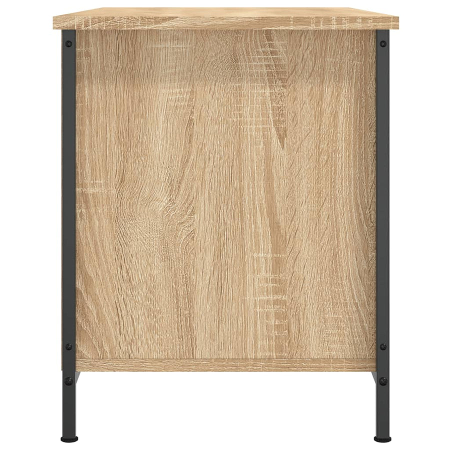 Tv-Meubel 80X40X50 Cm Bewerkt Hout Kleurig Sonoma eiken