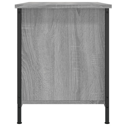 Tv-Meubel 80X40X50 Cm Bewerkt Hout Eikenkleurig Grijs sonoma