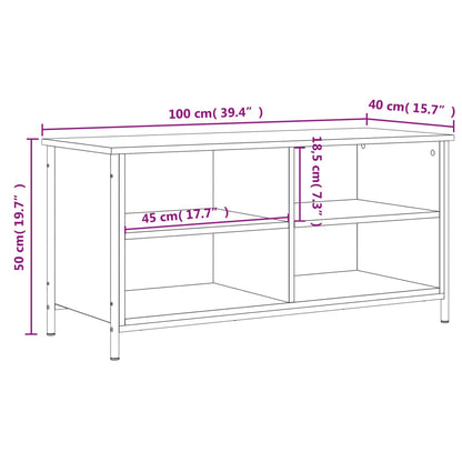 Tv-Meubel 00X40X50 Cm Bewerkt Hout Kleurig Sonoma eiken