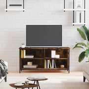 Tv-meubel 100x40x50 cm bewerkt hout gerookt eiken