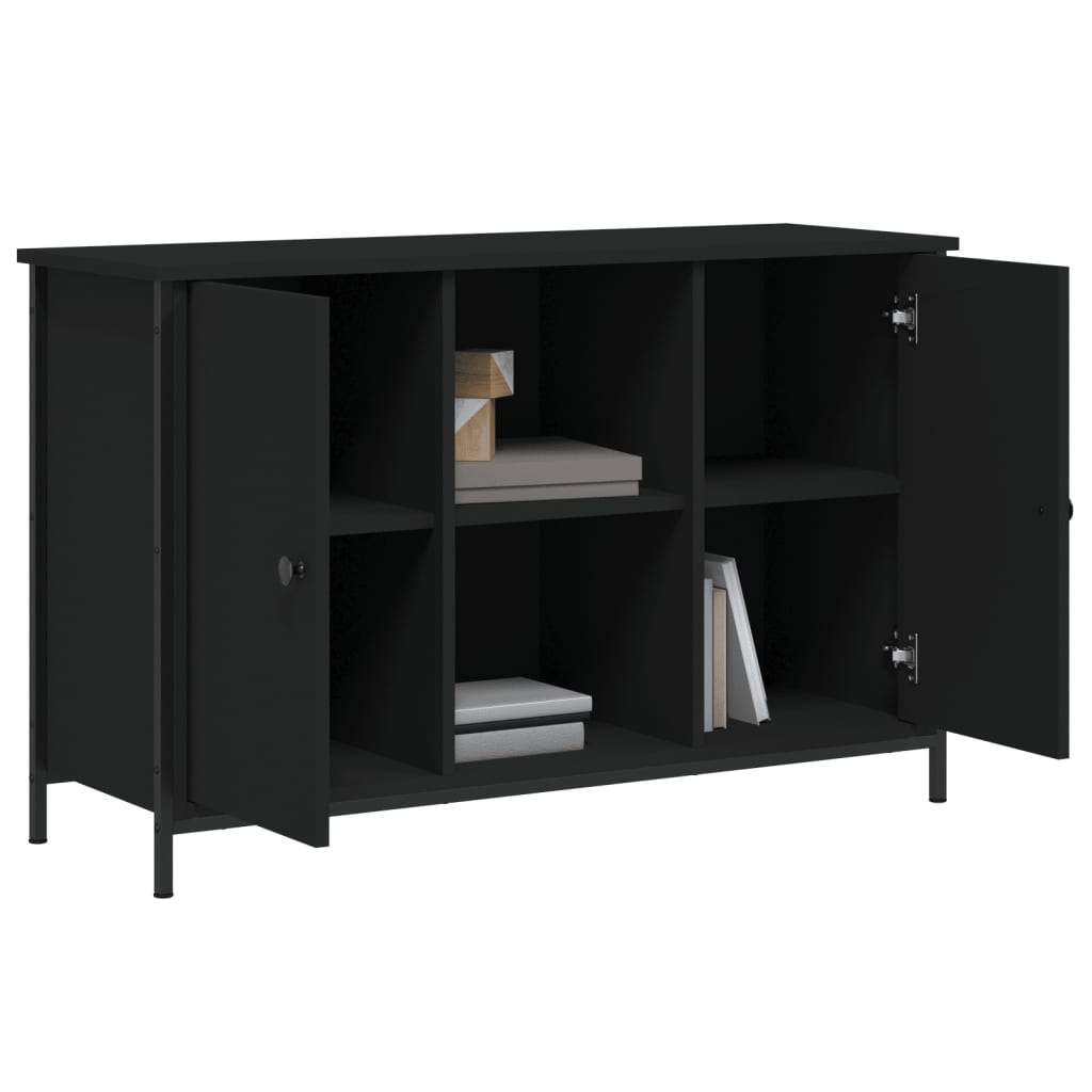 Tv-Meubel 00X35X65 Cm Bewerkt Hout Zwart
