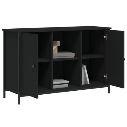 Tv-Meubel 00X35X65 Cm Bewerkt Hout Zwart
