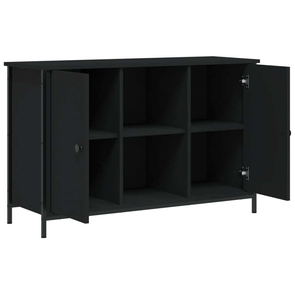 Tv-Meubel 00X35X65 Cm Bewerkt Hout Zwart