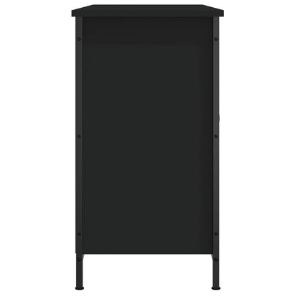 Tv-Meubel 00X35X65 Cm Bewerkt Hout Zwart