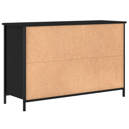 Tv-Meubel 00X35X65 Cm Bewerkt Hout Zwart