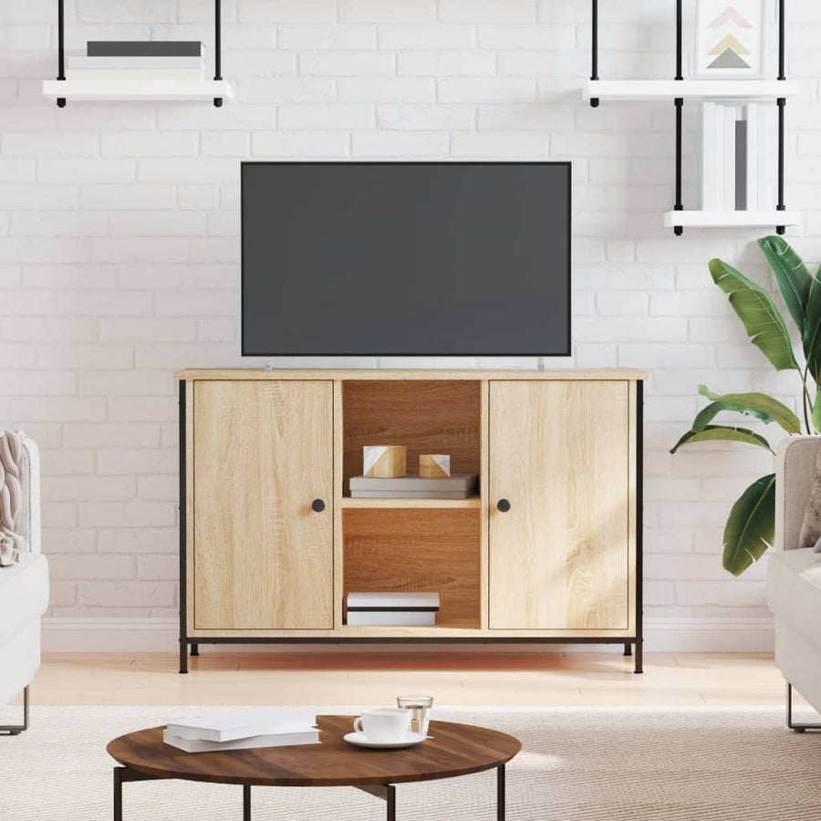 Tv-Meubel 00X35X65 Cm Bewerkt Hout Kleurig Sonoma eiken