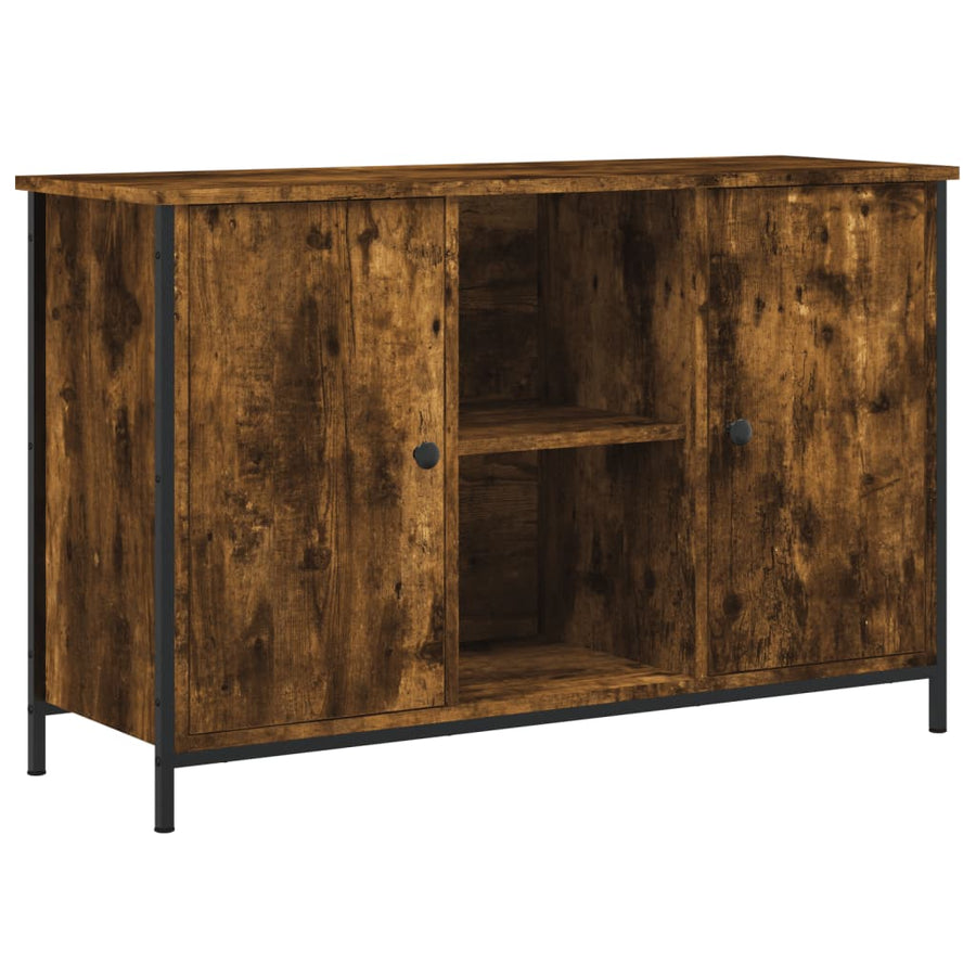 Tv-Meubel 00X35X65 Cm Bewerkt Hout Kleurig Gerookt eiken
