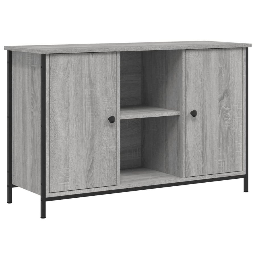 Tv-Meubel 00X35X65 Cm Bewerkt Hout Eikenkleurig Grijs sonoma