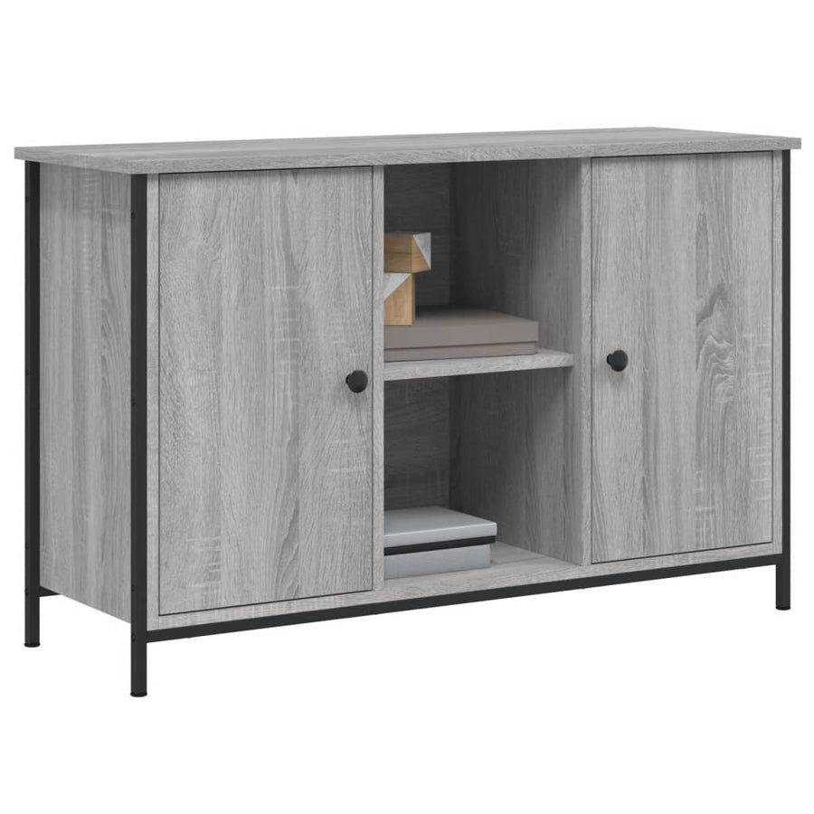 Tv-Meubel 00X35X65 Cm Bewerkt Hout Eikenkleurig Grijs sonoma
