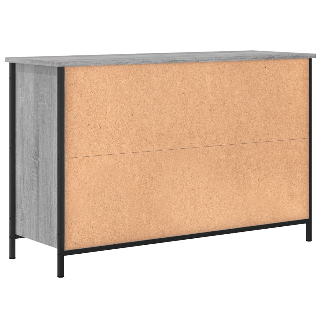 Tv-Meubel 00X35X65 Cm Bewerkt Hout Eikenkleurig Grijs sonoma