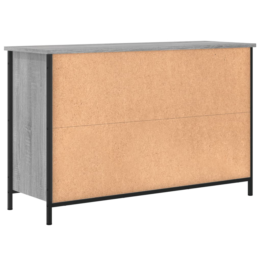 Tv-Meubel 00X35X65 Cm Bewerkt Hout Eikenkleurig Grijs sonoma