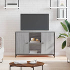 Tv-meubel 100x35x65 cm bewerkt hout grijs