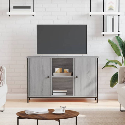 Tv-Meubel 00X35X65 Cm Bewerkt Hout Eikenkleurig Grijs sonoma