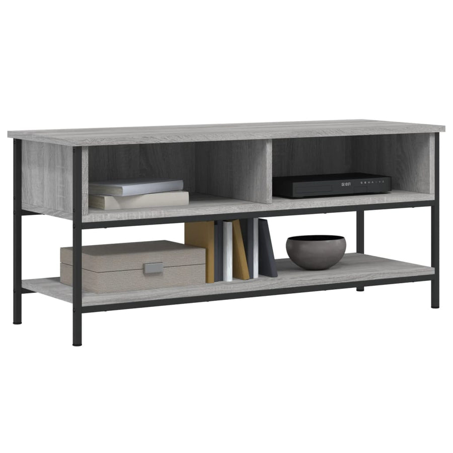 Tv-Meubel 00X35X45 Cm Bewerkt Hout Eikenkleurig Grijs sonoma