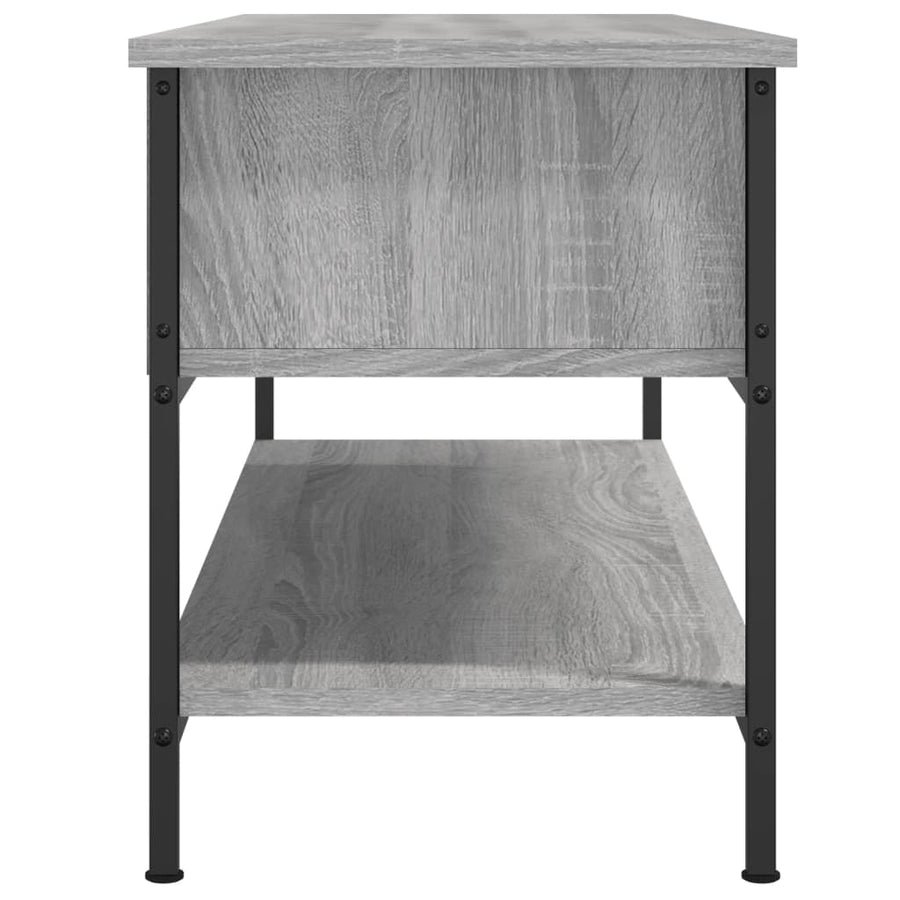 Tv-Meubel 00X35X45 Cm Bewerkt Hout Eikenkleurig Grijs sonoma